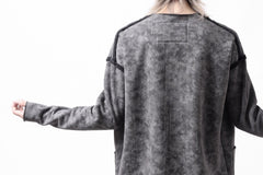 Load image into Gallery viewer, KLASICA ASLEEP LOOSE PULL OVER / GRAINY PRINT BACK SIDE FLEECE (GREIGE)