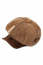 画像をギャラリービューアに読み込む, ierib Casquette Cap / Vintage SAKABUKURO x Lamb Suede Leather (BROWN #A)