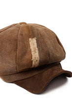 画像をギャラリービューアに読み込む, ierib Casquette Cap / Vintage SAKABUKURO x Lamb Suede Leather (BROWN #A)