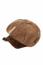 画像をギャラリービューアに読み込む, ierib Casquette Cap / Vintage SAKABUKURO x Lamb Suede Leather (BROWN #A)