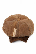 画像をギャラリービューアに読み込む, ierib Casquette Cap / Vintage SAKABUKURO x Lamb Suede Leather (BROWN #A)