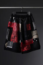 画像をギャラリービューアに読み込む, MASSIMO SABBADIN FULL BORO STYLE BASKET SHORTS (BLACK x RED #B)