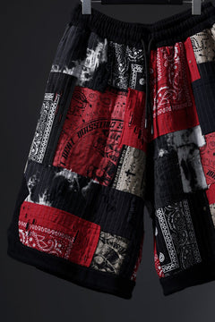 画像をギャラリービューアに読み込む, MASSIMO SABBADIN FULL BORO STYLE BASKET SHORTS (BLACK x RED #B)