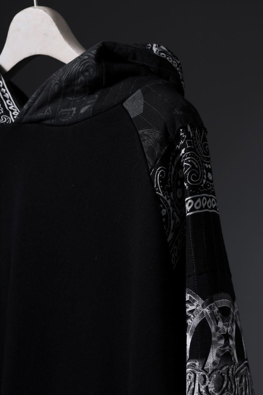 画像をギャラリービューアに読み込む, MASSIMO SABBADIN exclusive HOODY wt. BORO STYLE DETAIL (BLACK #B)