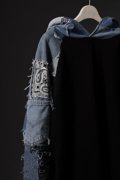 画像をギャラリービューアに読み込む, MASSIMO SABBADIN exclusive HOODY wt. LEVI'S PATCH DETAIL (INDIGO #B)