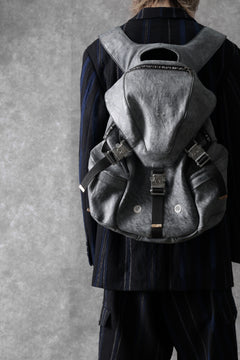 画像をギャラリービューアに読み込む, ierib exclusive Addiction Rucksack / White Waxed Shrunken Horse (BLACK)