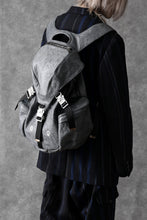 画像をギャラリービューアに読み込む, ierib exclusive Addiction Rucksack / White Waxed Shrunken Horse (BLACK)