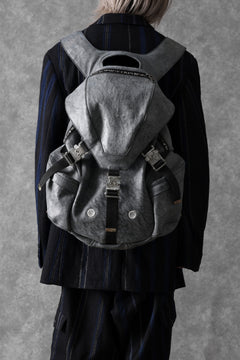 画像をギャラリービューアに読み込む, ierib exclusive Addiction Rucksack / White Waxed Shrunken Horse (BLACK)