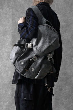 画像をギャラリービューアに読み込む, ierib exclusive Addiction Rucksack / White Waxed Shrunken Horse (BLACK)