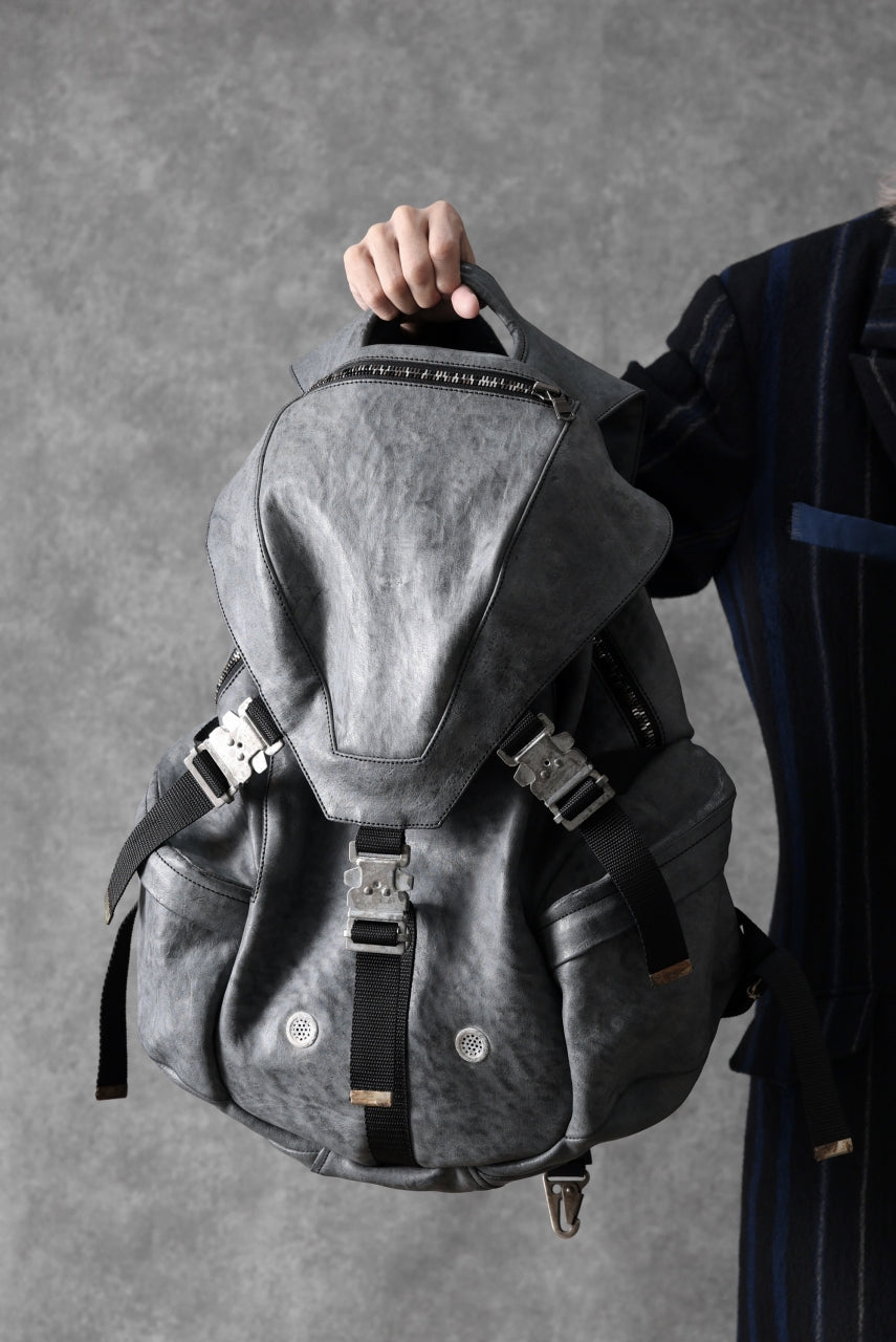 画像をギャラリービューアに読み込む, ierib exclusive Addiction Rucksack / White Waxed Shrunken Horse (BLACK)