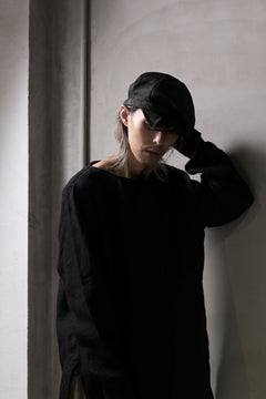 画像をギャラリービューアに読み込む, ierib Leather Casquette Cap / Lamb Suede (BLACK)