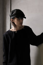 画像をギャラリービューアに読み込む, ierib Leather Casquette Cap / Lamb Suede (BLACK)