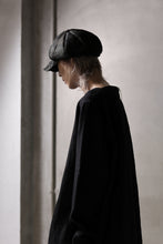 画像をギャラリービューアに読み込む, ierib Leather Casquette / Lamb Suede (BLACK)
