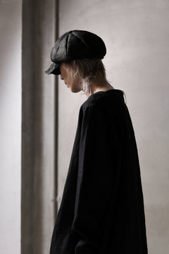 画像をギャラリービューアに読み込む, ierib Leather Casquette / Lamb Suede (BLACK)