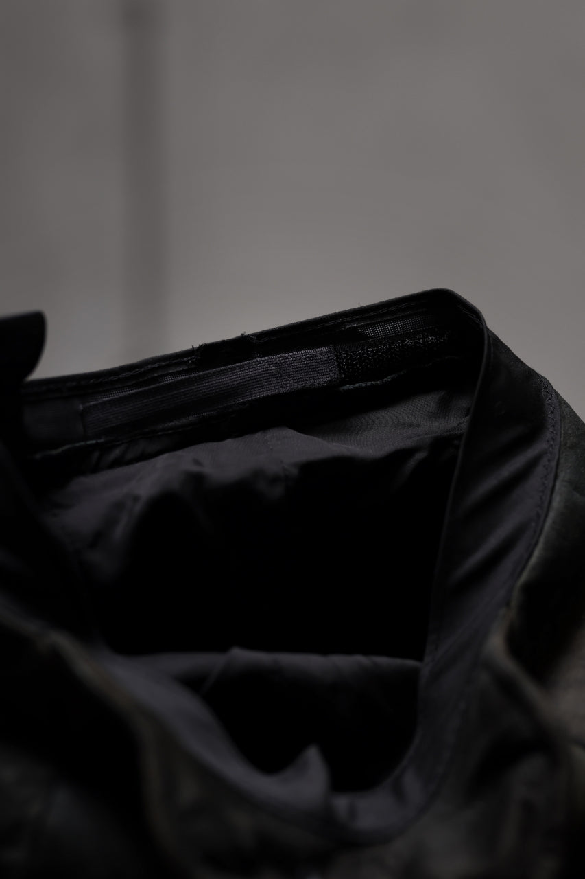 画像をギャラリービューアに読み込む, ierib Leather Casquette / Lamb Suede (BLACK)