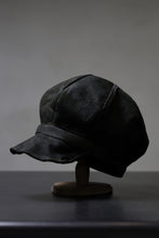 画像をギャラリービューアに読み込む, ierib Leather Casquette / Lamb Suede (BLACK)