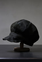 画像をギャラリービューアに読み込む, ierib Leather Casquette Cap / Lamb Suede (BLACK)