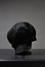 画像をギャラリービューアに読み込む, ierib Leather Casquette / Lamb Suede (BLACK)