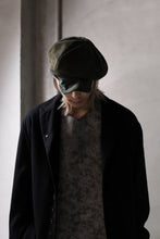 Load image into Gallery viewer, ierib Leather Casquette / Lamb Suede (GRAY)