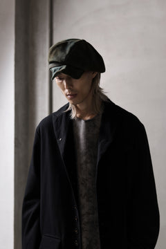 Load image into Gallery viewer, ierib Leather Casquette / Lamb Suede (GRAY)