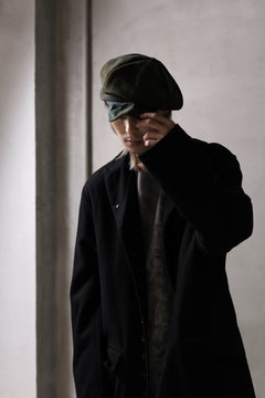 Load image into Gallery viewer, ierib Leather Casquette / Lamb Suede (GRAY)