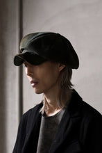 Load image into Gallery viewer, ierib Leather Casquette / Lamb Suede (GRAY)