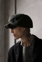 Load image into Gallery viewer, ierib Leather Casquette / Lamb Suede (GRAY)