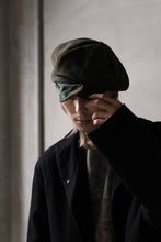 Load image into Gallery viewer, ierib Leather Casquette / Lamb Suede (GRAY)