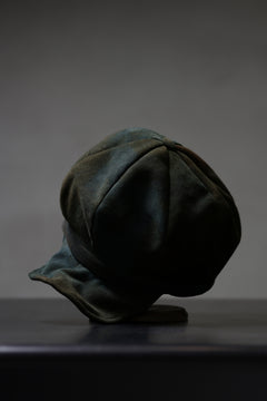 Load image into Gallery viewer, ierib Leather Casquette / Lamb Suede (GRAY)