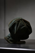 Load image into Gallery viewer, ierib Leather Casquette / Lamb Suede (GRAY)