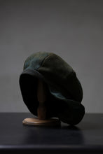 Load image into Gallery viewer, ierib Leather Casquette / Lamb Suede (GRAY)
