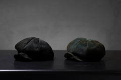 画像をギャラリービューアに読み込む, ierib Leather Casquette / Lamb Suede (BLACK)