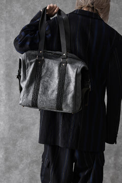 画像をギャラリービューアに読み込む, ierib exclusive Dr-Bag Small wt. Strap Belt / White Waxed Shrunken Horse (BLACK)