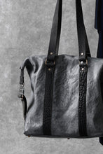 画像をギャラリービューアに読み込む, ierib exclusive Dr-Bag Small wt. Strap Belt / White Waxed Shrunken Horse (BLACK)