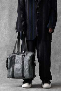 画像をギャラリービューアに読み込む, ierib exclusive Dr-Bag Small wt. Strap Belt / White Waxed Shrunken Horse (BLACK)