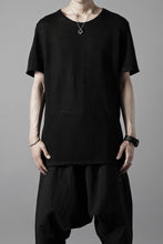 画像をギャラリービューアに読み込む, black crow x LOOM exclusive short sleeve tops / uneven linen jersey (BLACK)