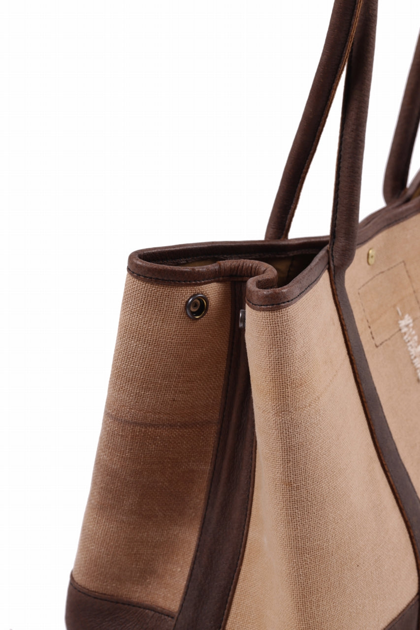 Load image into Gallery viewer, ierib GP Tote Bag / Vintage SAKABUKURO (BROWN)