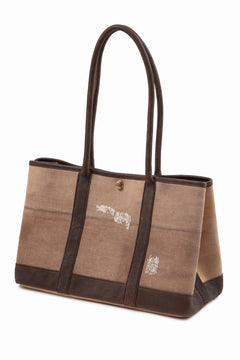 Load image into Gallery viewer, ierib GP Tote Bag / Vintage SAKABUKURO (BROWN)