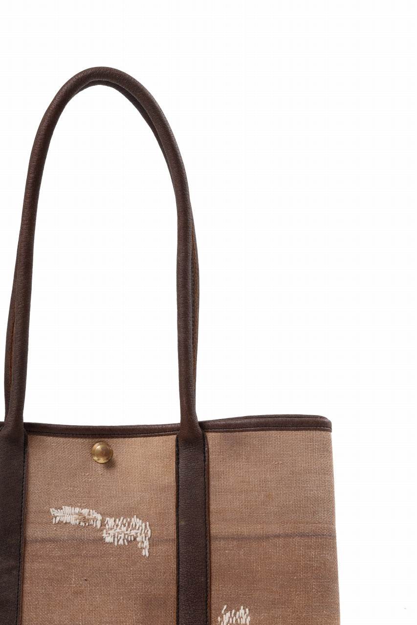Load image into Gallery viewer, ierib GP Tote Bag / Vintage SAKABUKURO (BROWN)