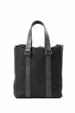 Load image into Gallery viewer, ierib Zipper Hand Tote Bag /  Rough Bull (BLACK)