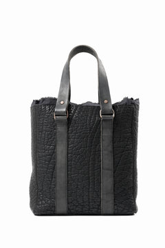 画像をギャラリービューアに読み込む, ierib Square Hand Tote Bag /  Rough Bull (BLACK)