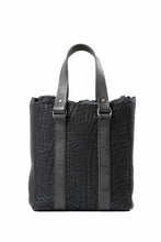 Load image into Gallery viewer, ierib Zipper Hand Tote Bag /  Rough Bull (BLACK)