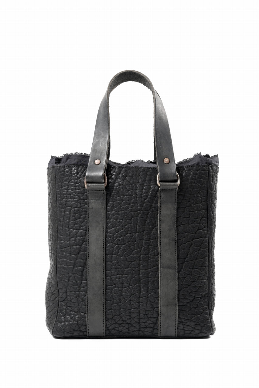 Load image into Gallery viewer, ierib Zipper Hand Tote Bag /  Rough Bull (BLACK)