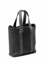 Load image into Gallery viewer, ierib Zipper Hand Tote Bag /  Rough Bull (BLACK)