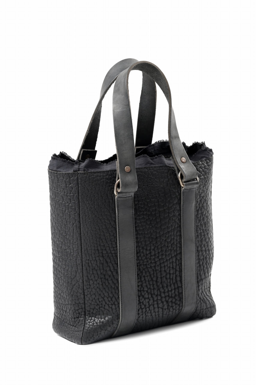 Load image into Gallery viewer, ierib Zipper Hand Tote Bag /  Rough Bull (BLACK)