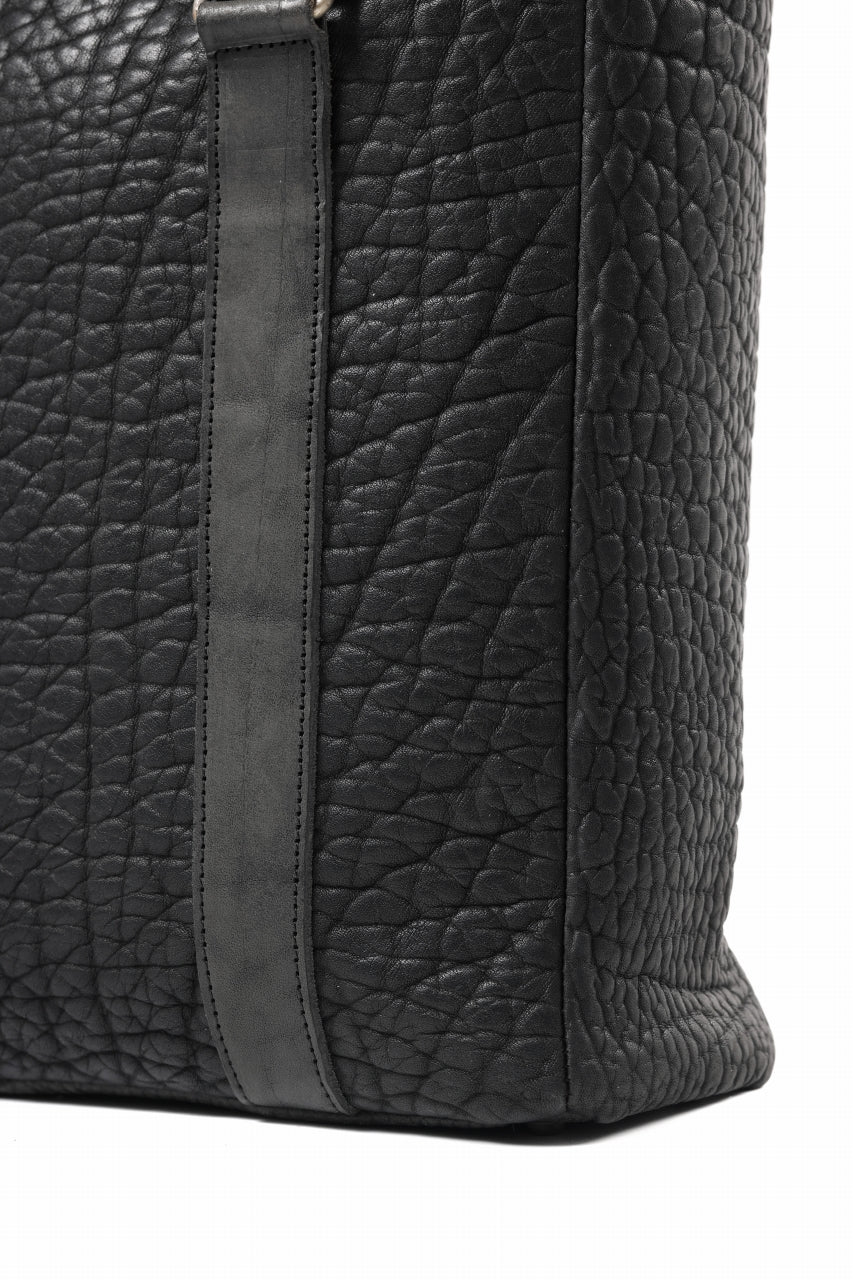 Load image into Gallery viewer, ierib Zipper Hand Tote Bag /  Rough Bull (BLACK)