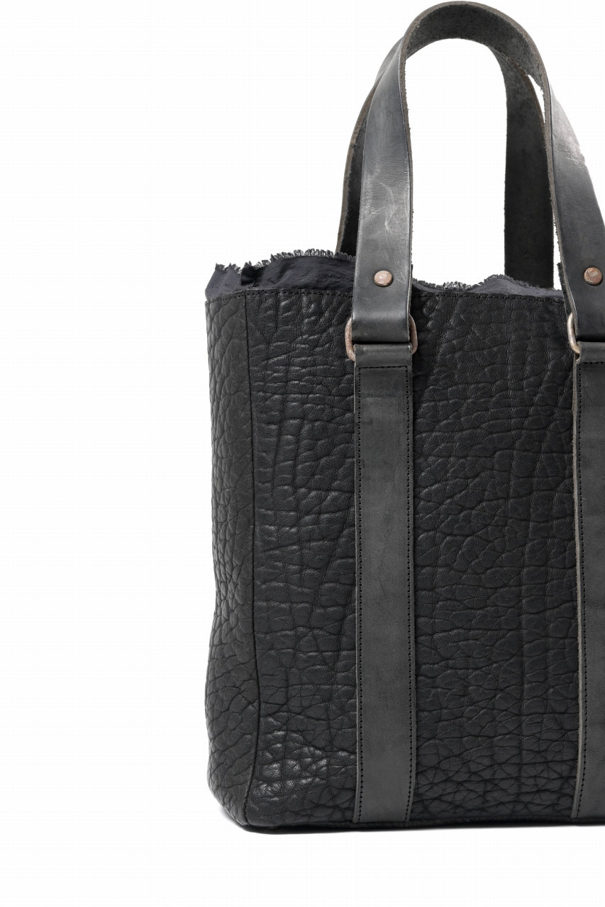 Load image into Gallery viewer, ierib Zipper Hand Tote Bag /  Rough Bull (BLACK)