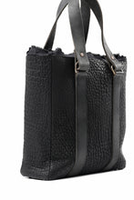 Load image into Gallery viewer, ierib Zipper Hand Tote Bag /  Rough Bull (BLACK)