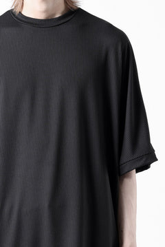画像をギャラリービューアに読み込む, N/07 DOLMAN SHORT SLEEVE TEE / AQUASUITING THICK RIB (BLACK)