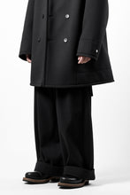 画像をギャラリービューアに読み込む, TARO HORIUCHI / th products Wide 5 Pocket Pants / active setter tweed knit (black)